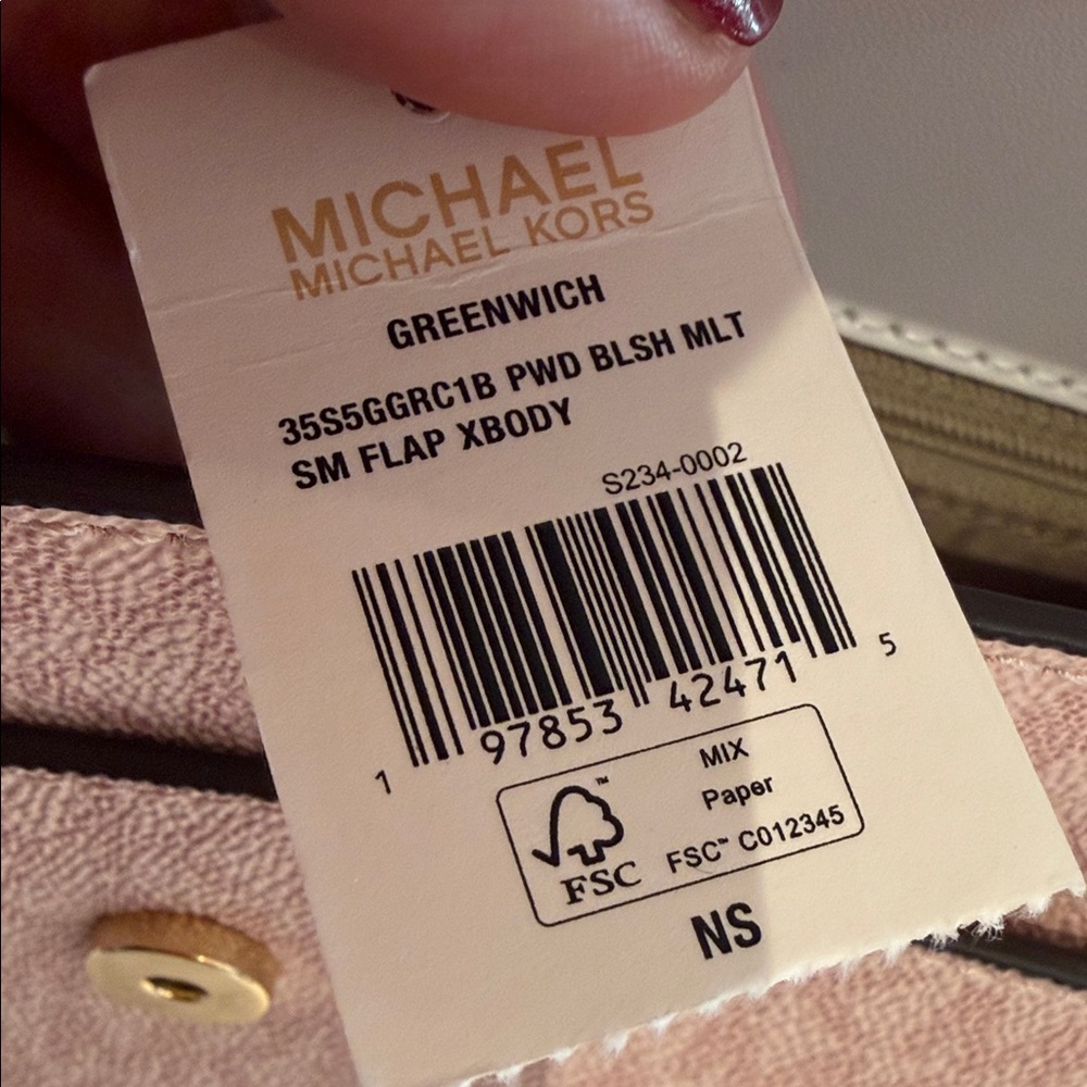 Michael Kors Blush and White Crossbody Bag - Picture 4 of 4